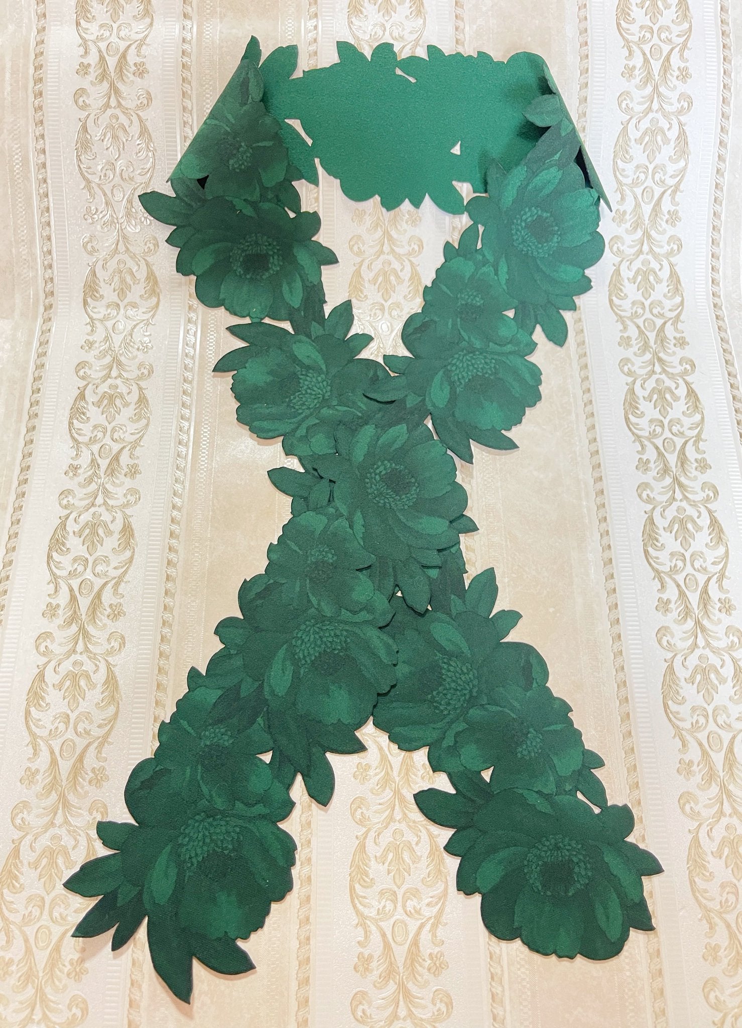 7. カットワーク飾り衿【牡丹】120cm