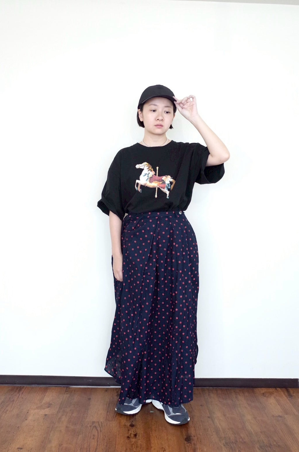 00 NEW オーバーTシャツ【Petite Go-Round/木馬】