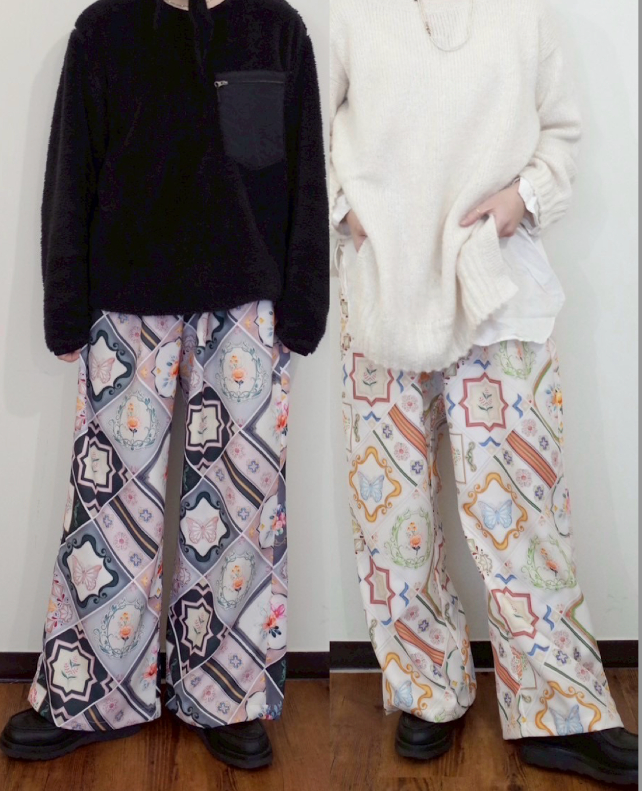 02 ワイドパンツ【マジョリカタイル】受注