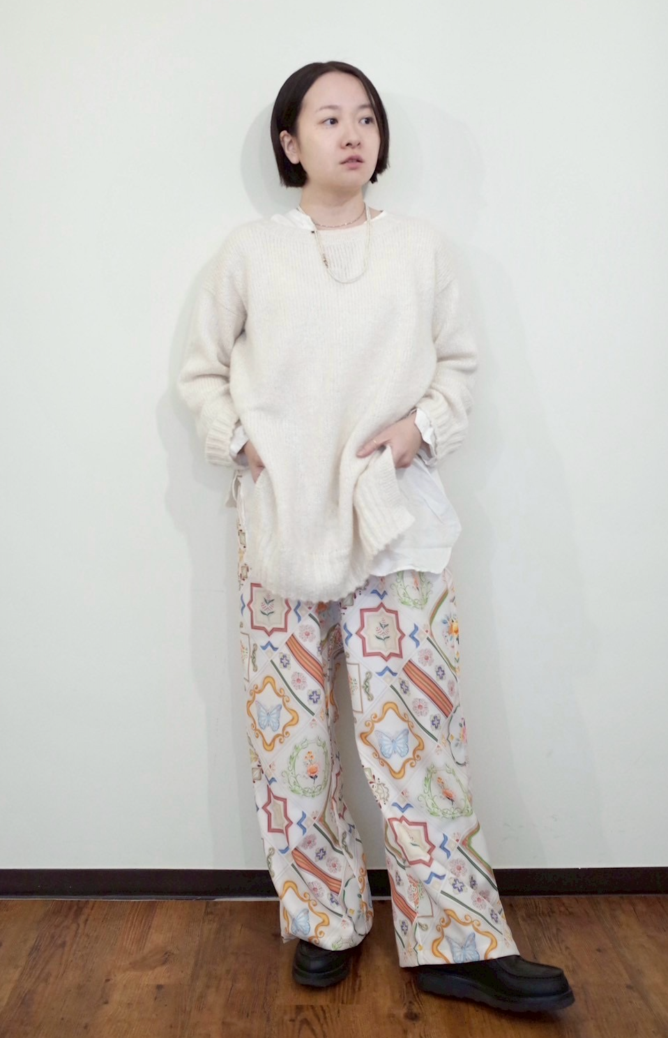 02 ワイドパンツ【マジョリカタイル】受注