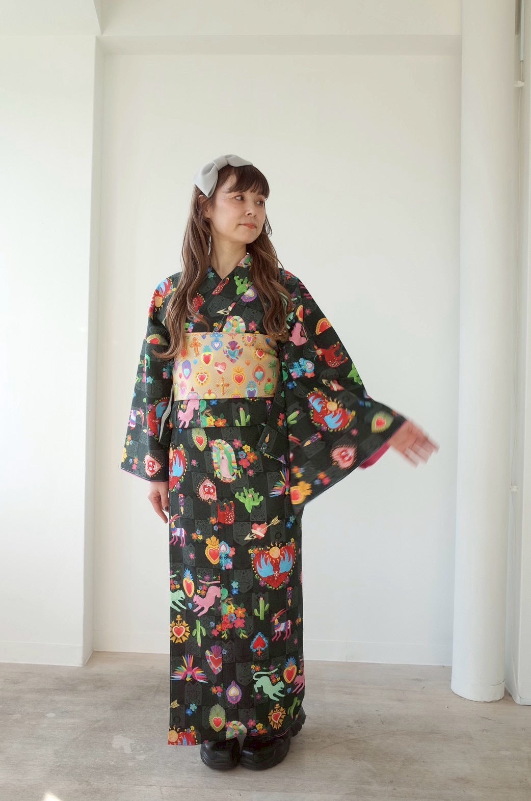 A3 Mexico style Limited set 2026【メキシココラソン】半幅帯セット/Beige