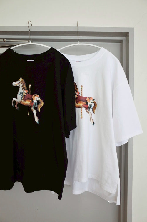 00 NEW オーバーTシャツ【Petite Go-Round/木馬】