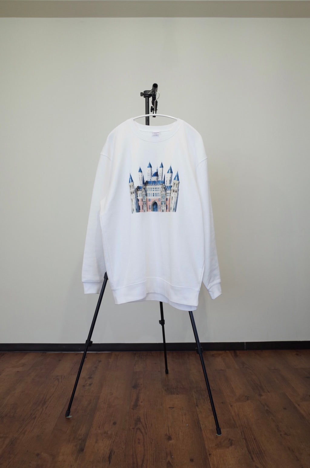 L【castle】スウェット white&Black