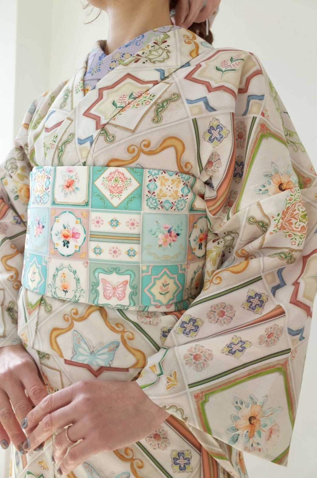 02 半幅帯【マジョリカタイルスクエア】