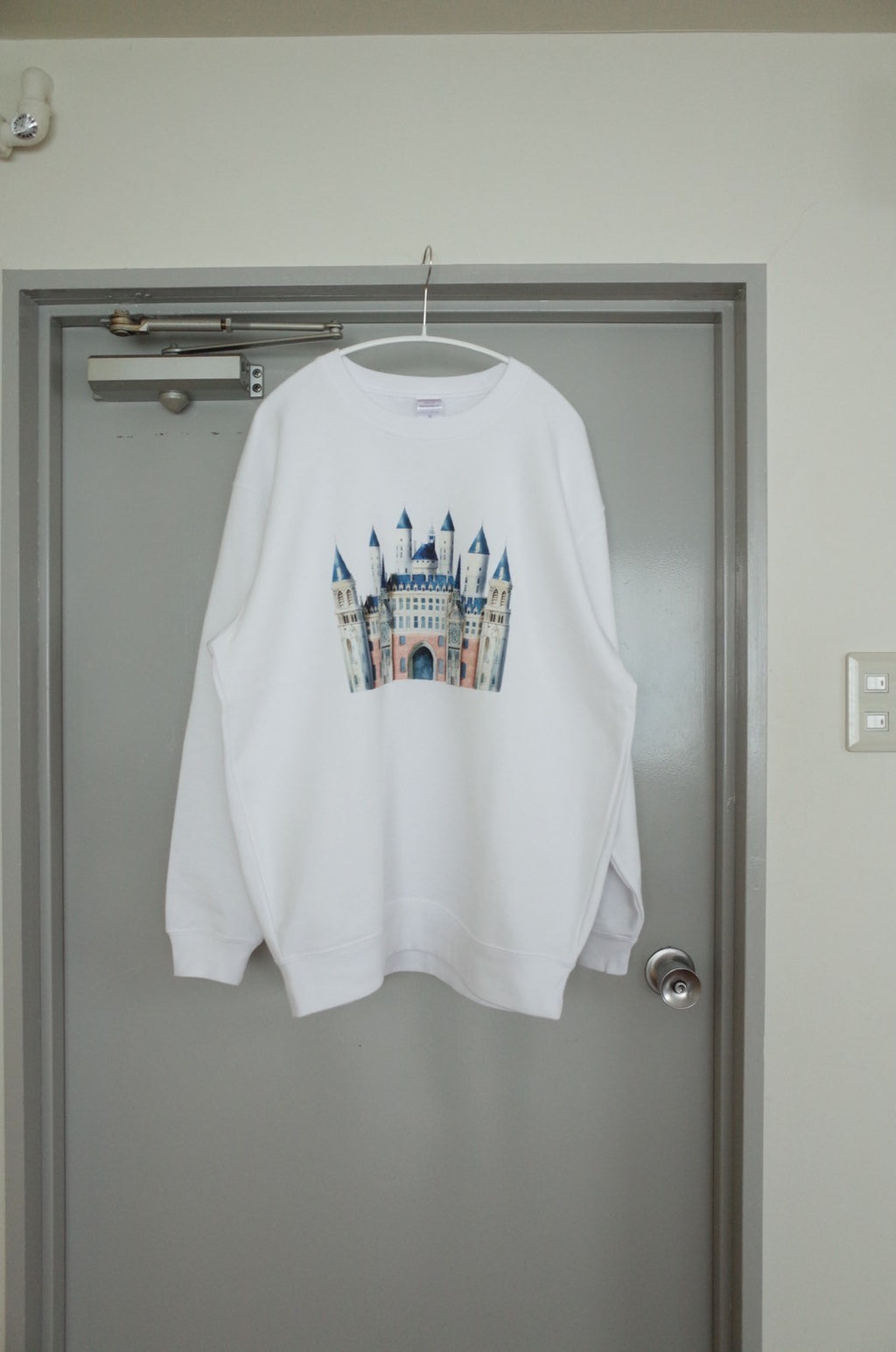L【castle】スウェット white&Black