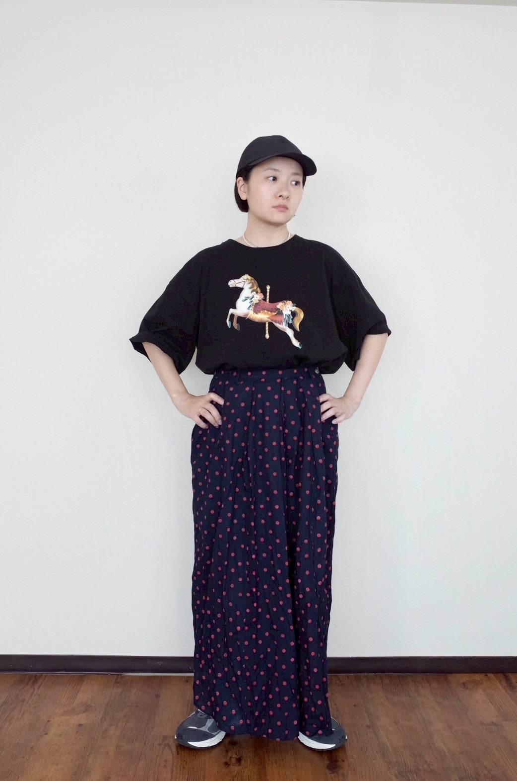 00 NEW オーバーTシャツ【Petite Go-Round/木馬】