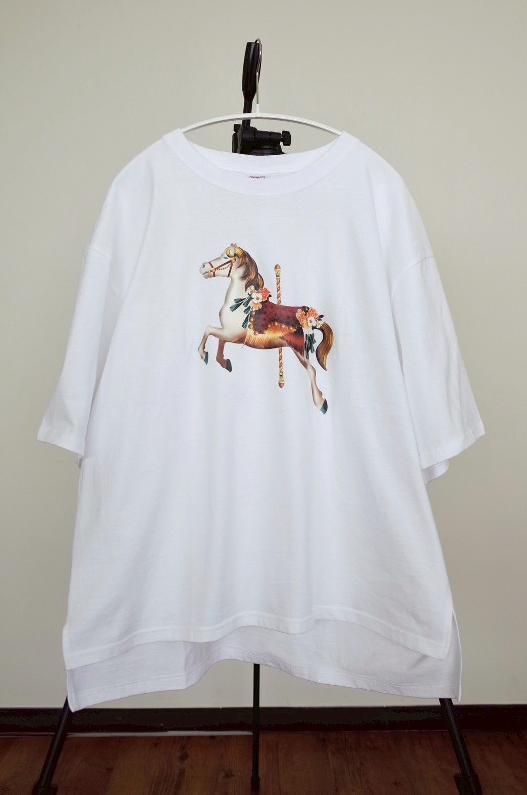 00 NEW オーバーTシャツ【Petite Go-Round/木馬】