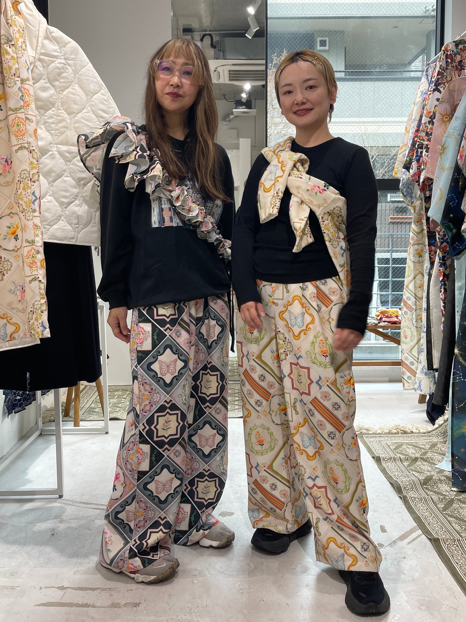 02 ワイドパンツ【マジョリカタイル】受注