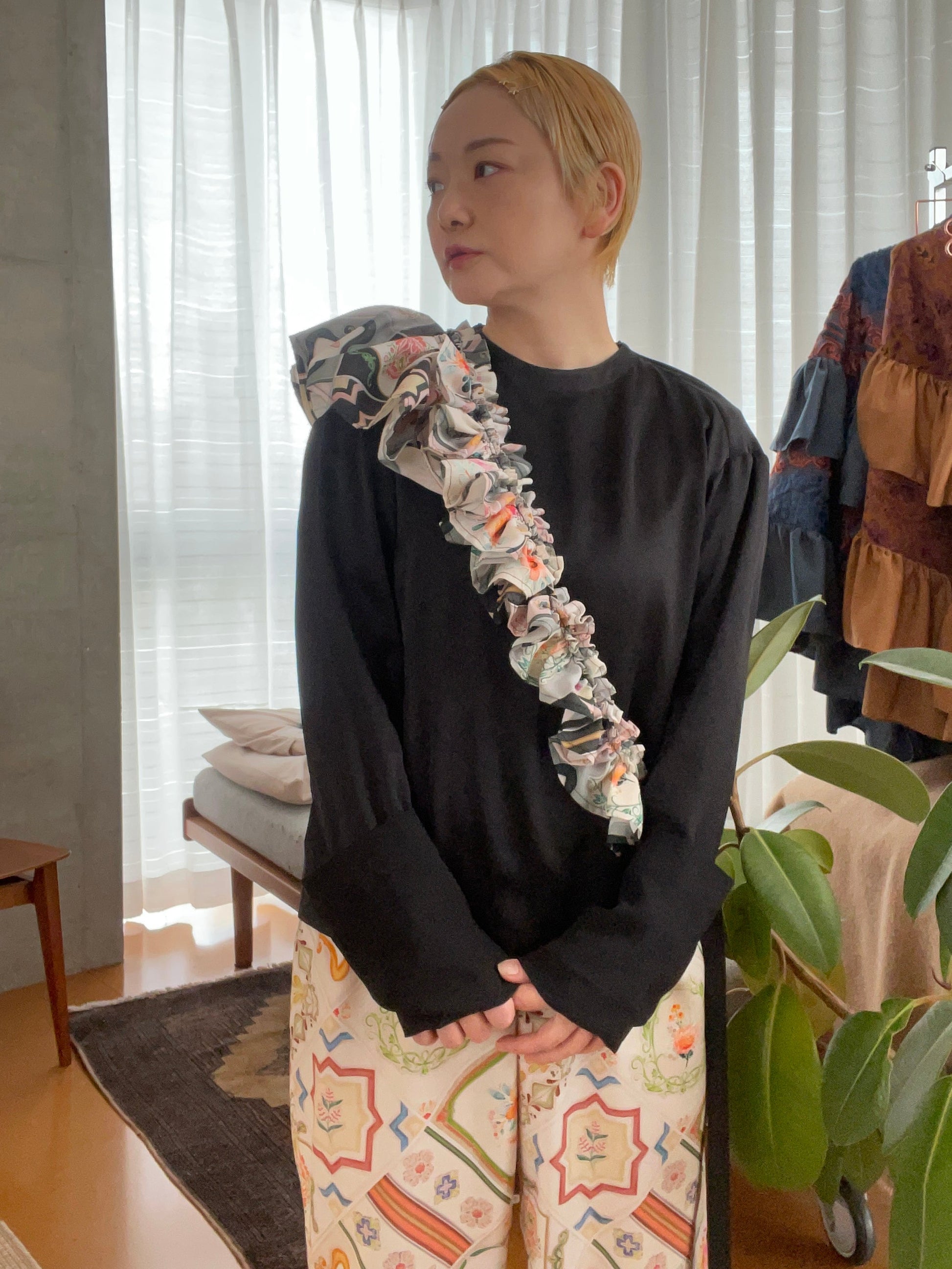 02 ワイドパンツ【マジョリカタイル】受注