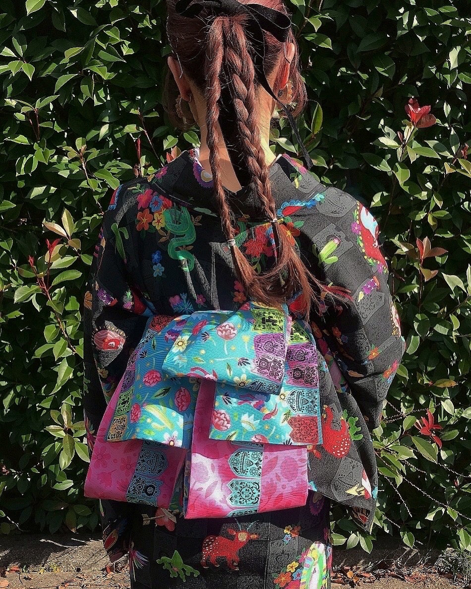 00 NEW【Corazón de México  】反物/シルジェリー八掛つき/即納品