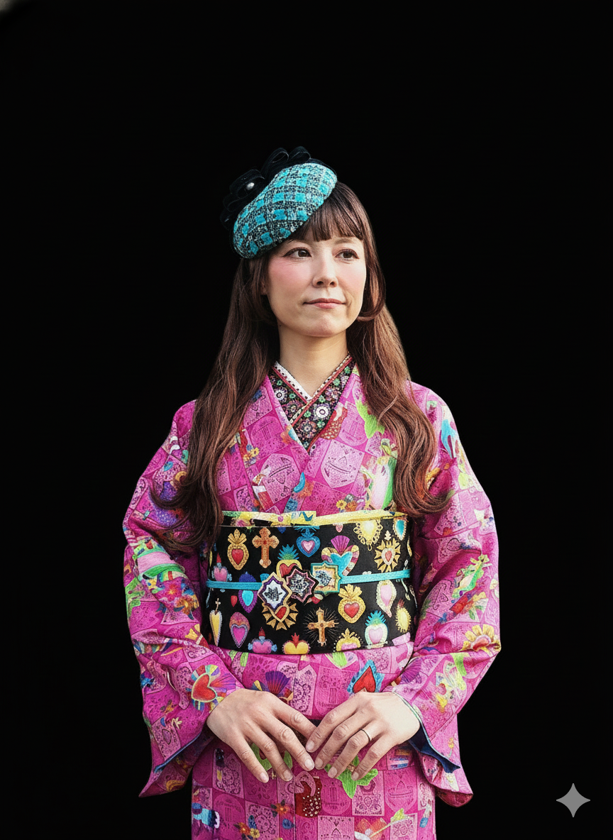 00 NEW【Corazón de México  】 袷/シルジェリー/受注