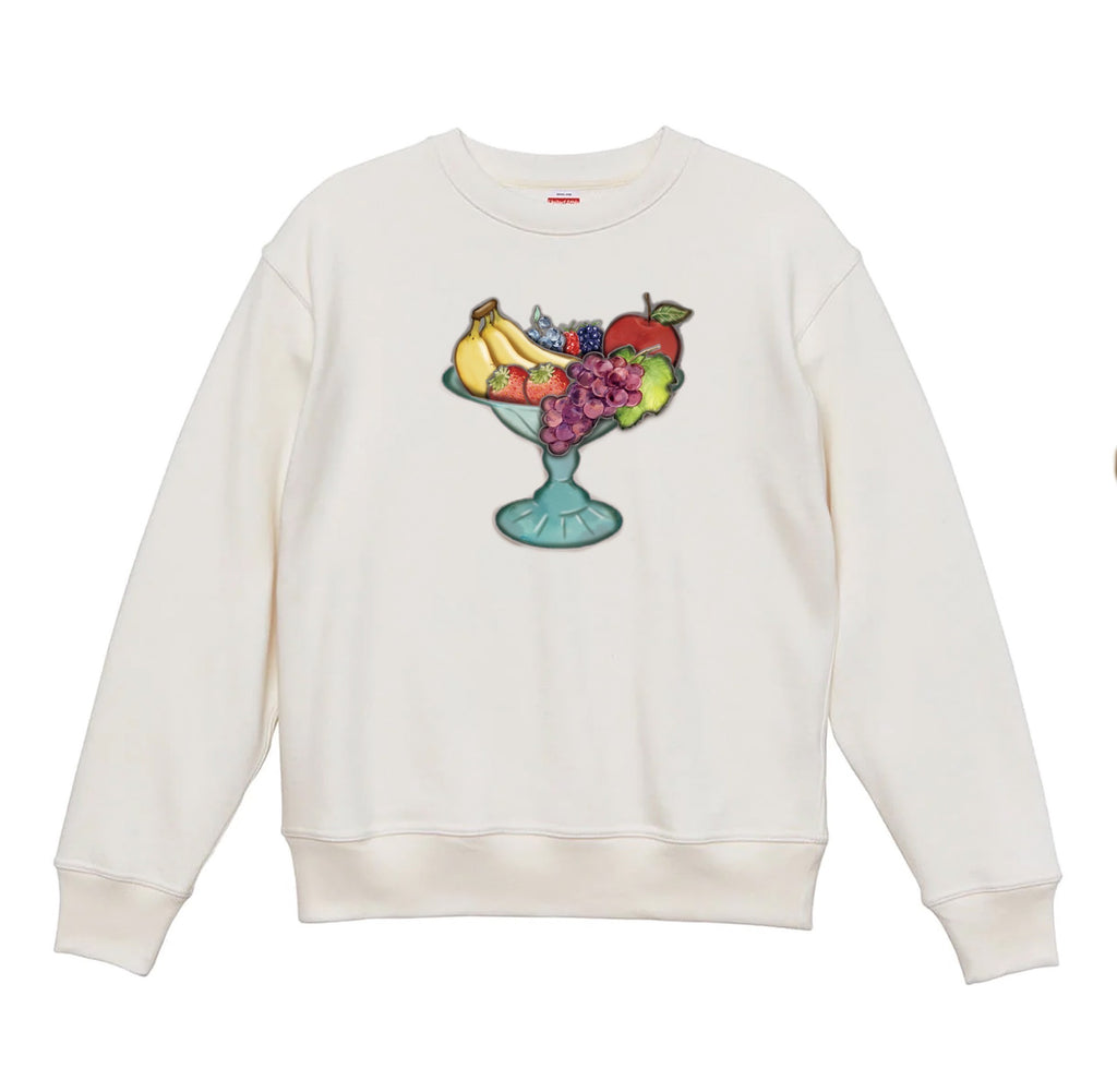 L【fruit parfait】スウェット white&Black