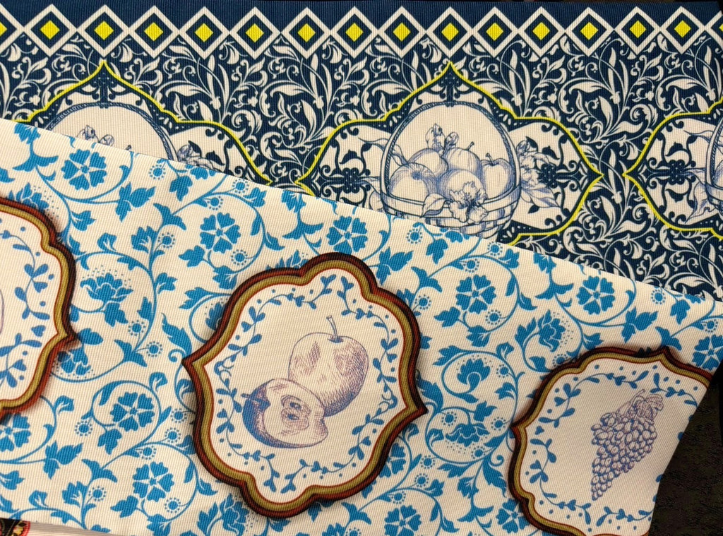 08 半幅帯【A plate with fruits】⭐️
