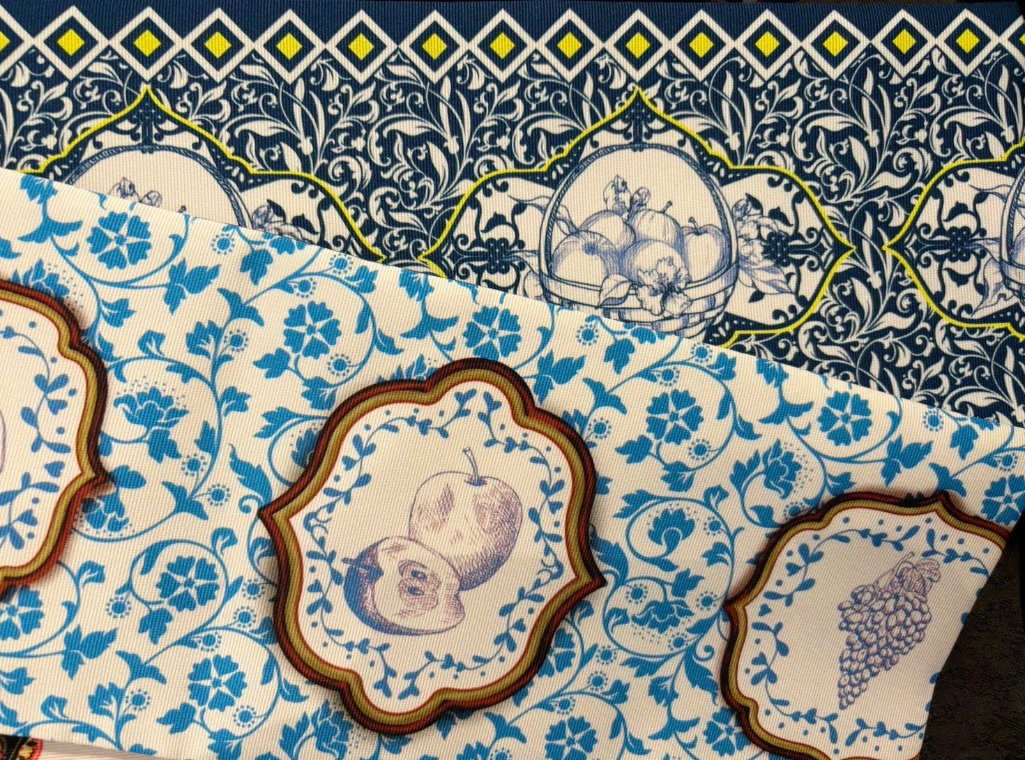 08 半幅帯【A plate with fruits】⭐️