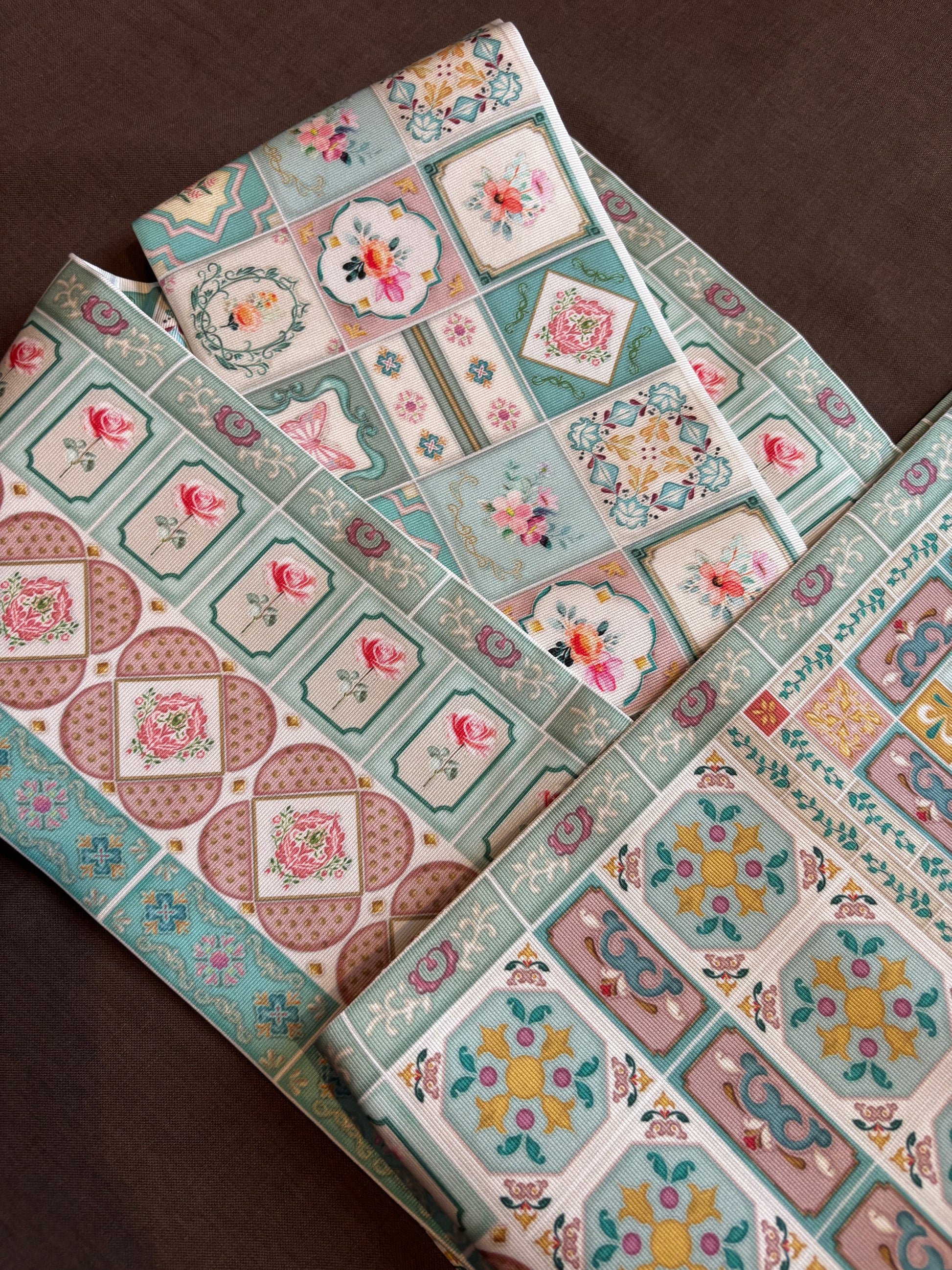 02【マジョリカタイル】名古屋帯