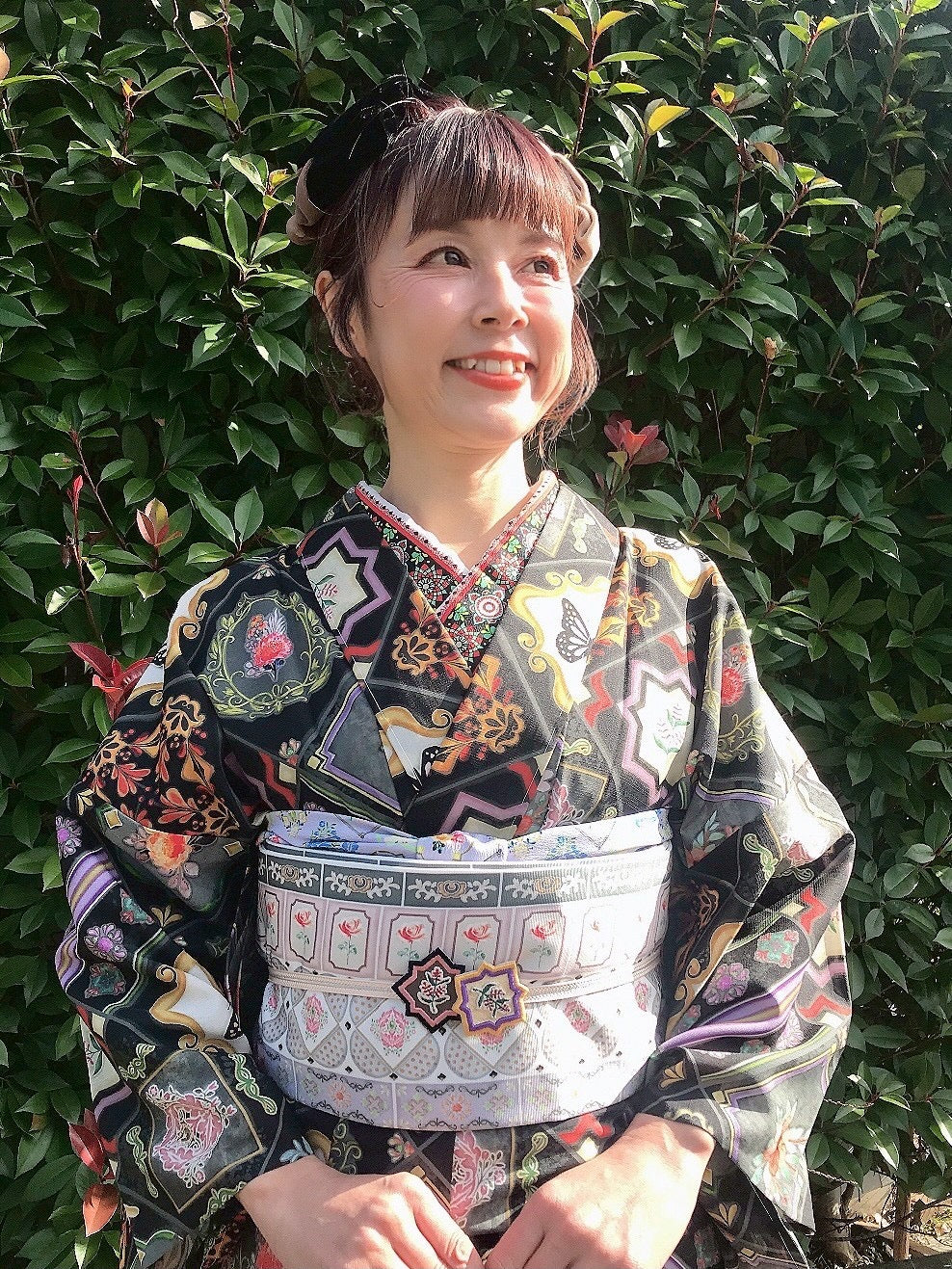 02【マジョリカタイル】名古屋帯