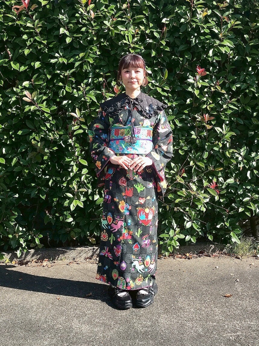 00 NEW【Corazón de México  】 袷/シルジェリー/受注