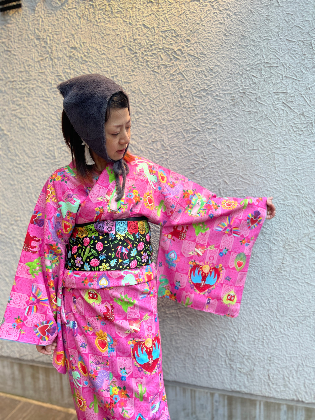 04 半幅帯【Mexicoコラソン】