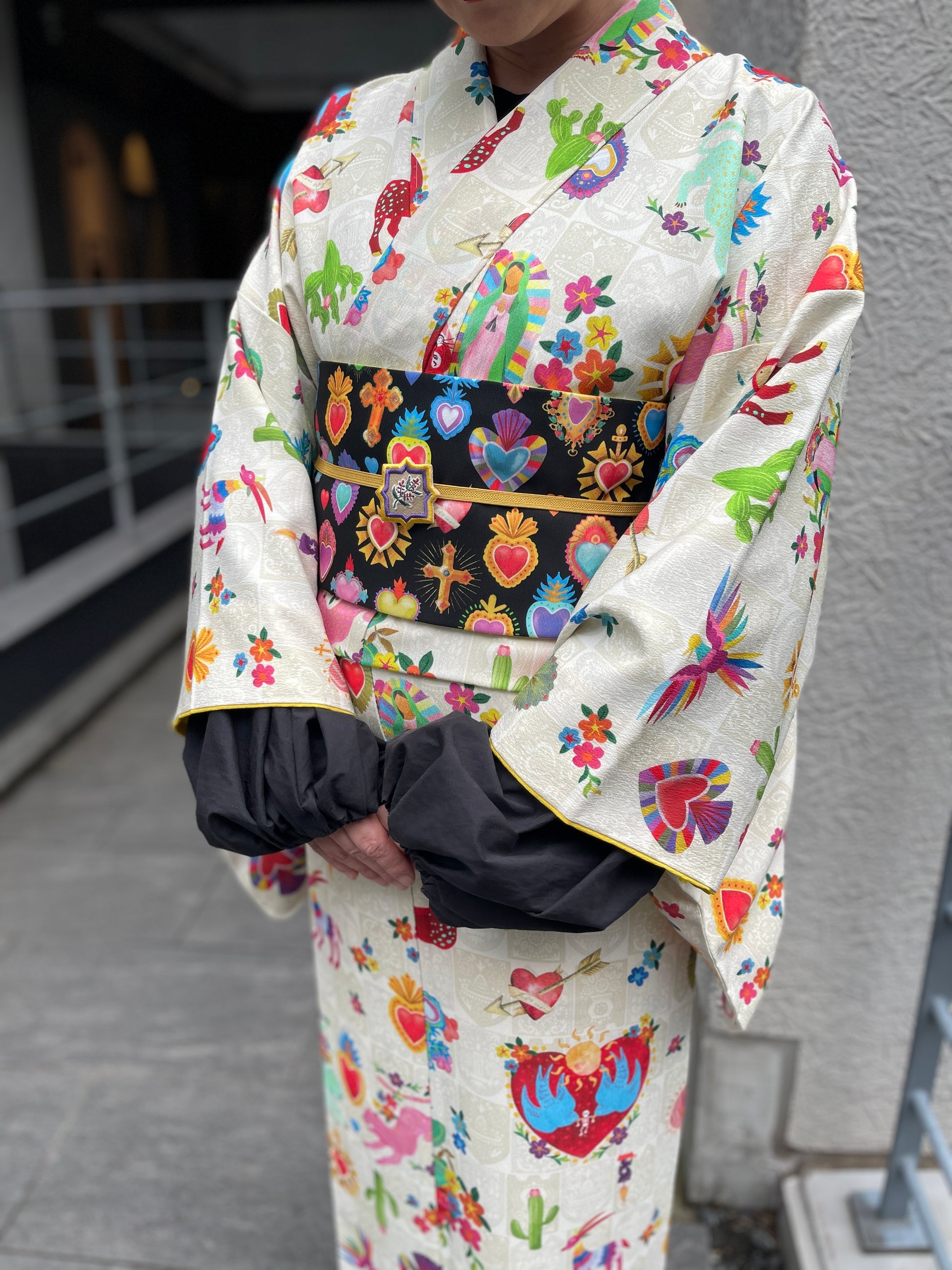 04 半幅帯【Mexicoコラソン】