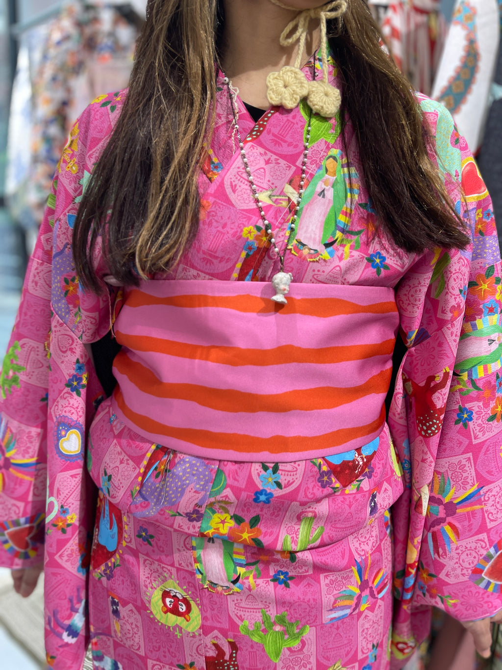 04 半幅帯【Mexicoコラソン】