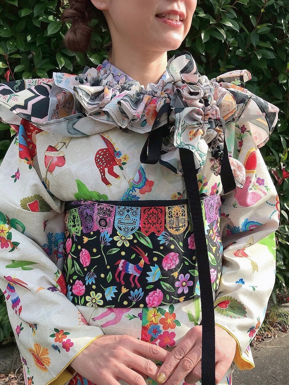 04 半幅帯【Mexicoガーランド】