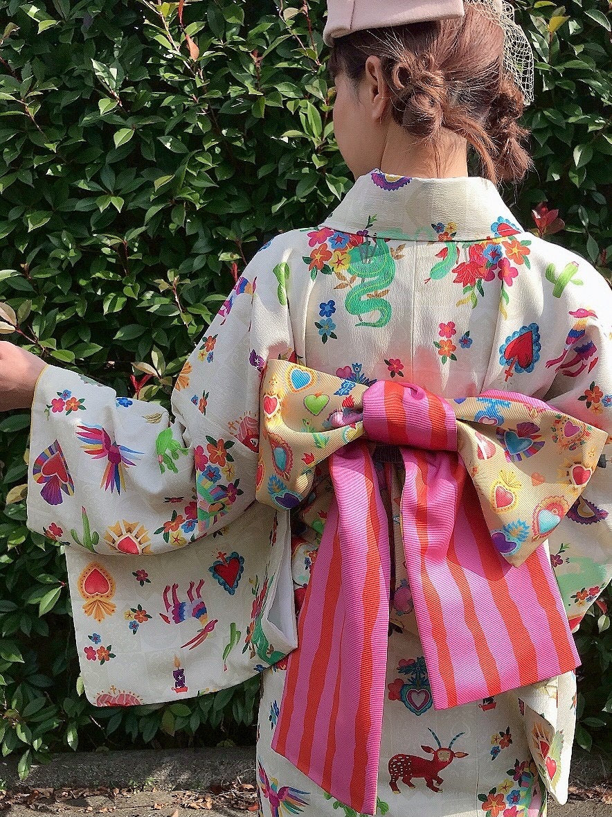 00 NEW【Corazón de México  】 袷/シルジェリー/受注