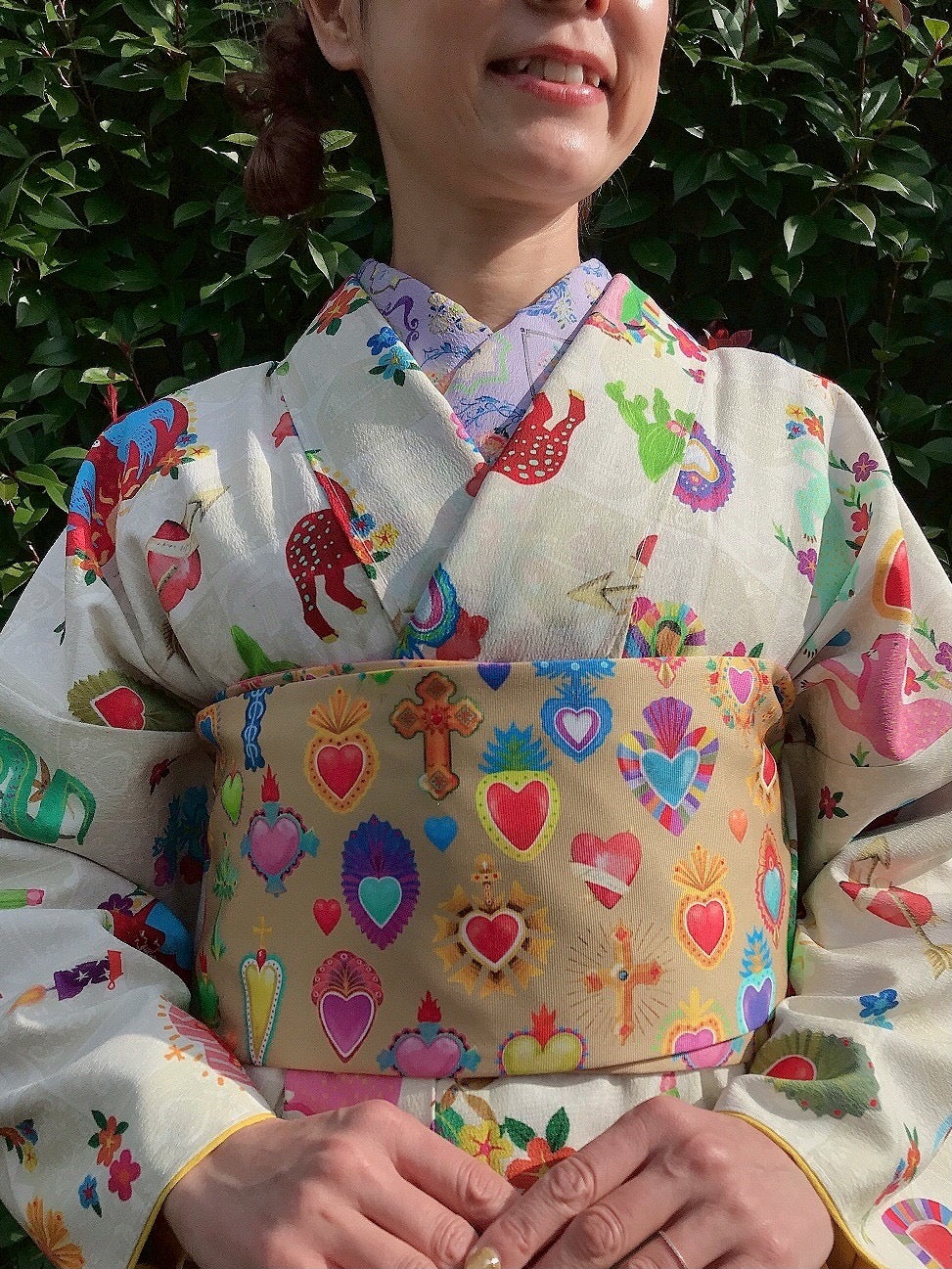 00 NEW【Corazón de México  】 袷/シルジェリー/受注