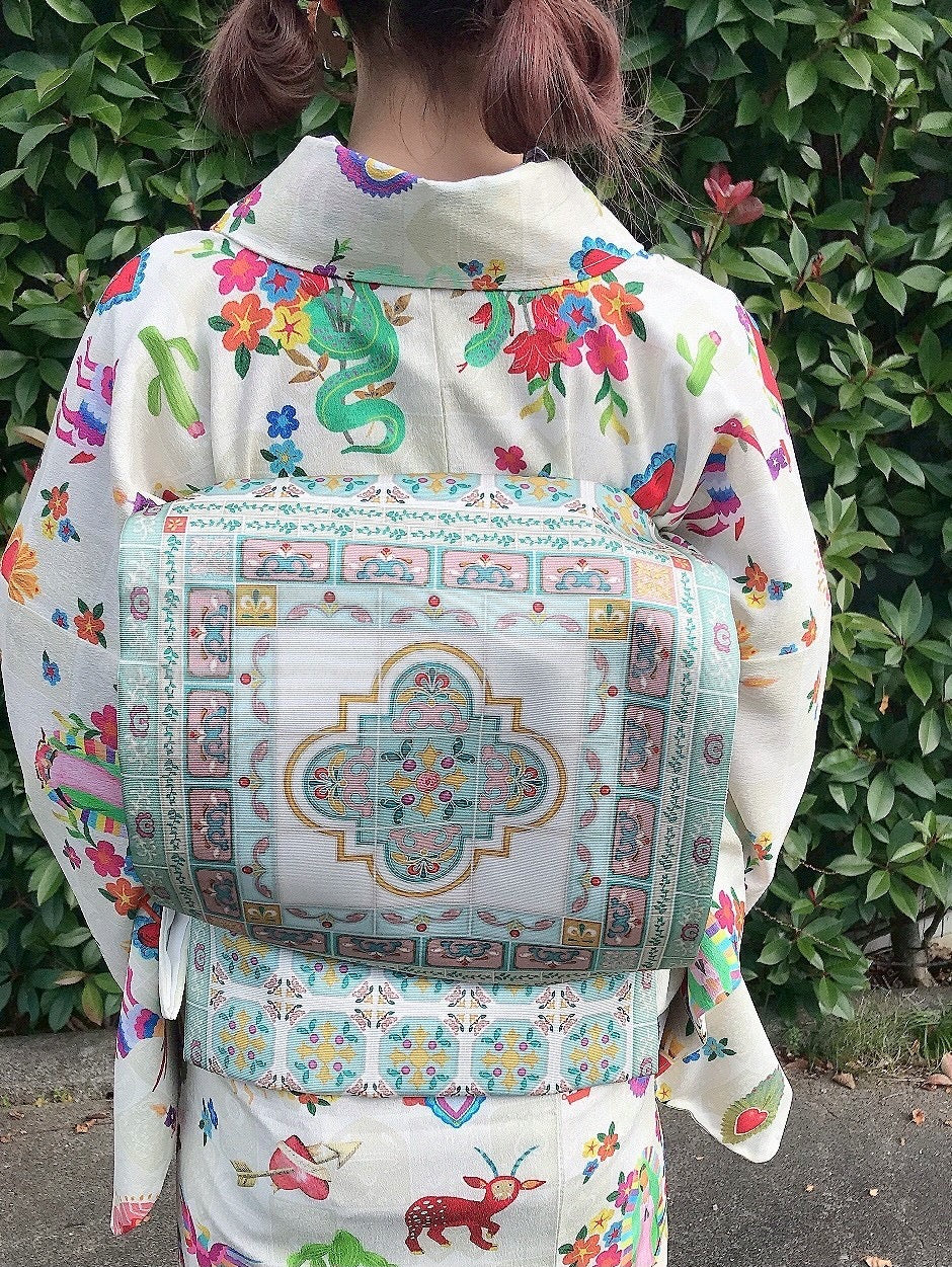 00 NEW【Corazón de México  】反物/シルジェリー八掛つき/即納品