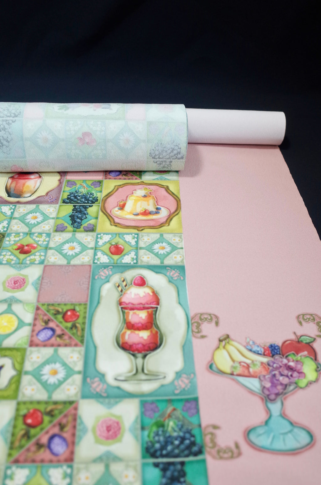 05 反物 袷用八掛つき/シルジェリー【フルーツパフェ】