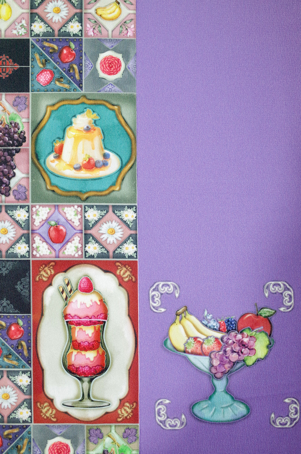 05 反物 袷用八掛つき/シルジェリー【フルーツパフェ】