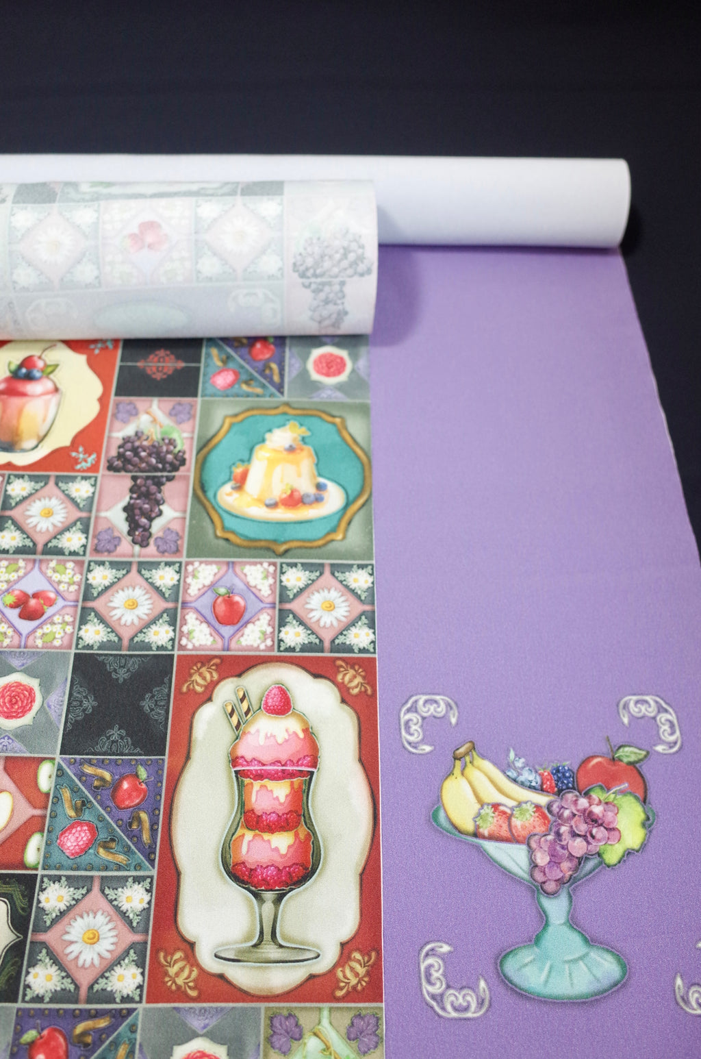 05 反物 袷用八掛つき/シルジェリー【フルーツパフェ】