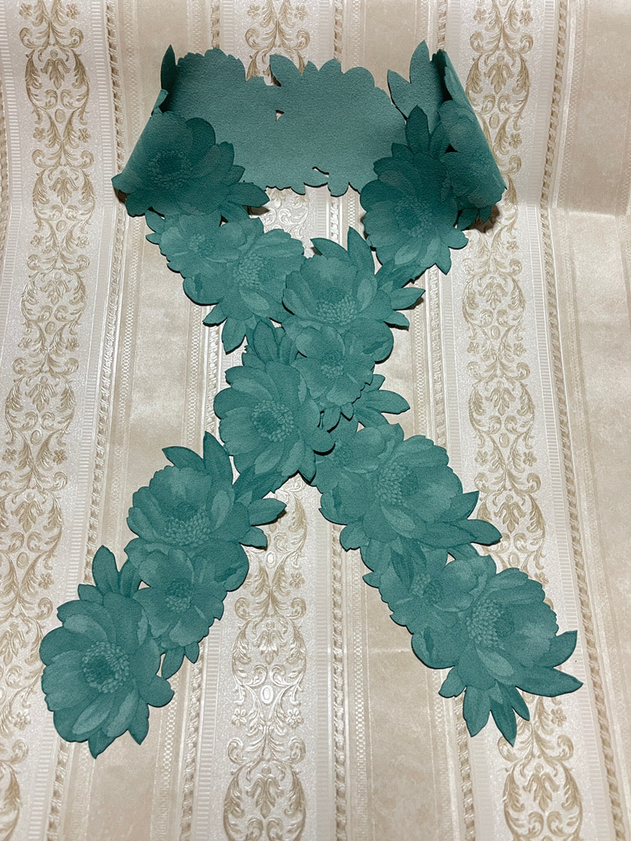 7.  カットワーク飾り衿【牡丹】120cm